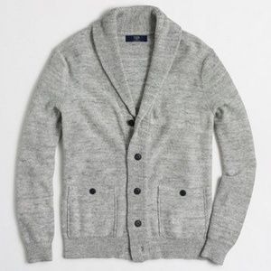 J. Crew Factory Heathered shawl-collar cardigan